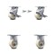 Service Caster 4 Inch Nylon Caster Set with 2 Brakes/Swivel Lock 2 Rigid SCC-30CS420-NYR-TLB-BSL-2-R-2 - alternate 1